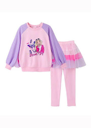 2023 Autumn Cute Princess Butterfly Wings Kids Girls Sports Two Piece Set