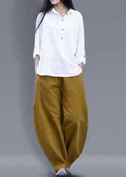 Beautiful harem pants cotton Boho Work Outfits Blue long pants