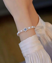 2024 New Sterling Silver Pearl Crystal Bracelet