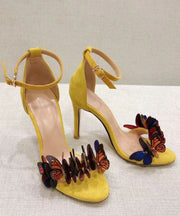 2024 New Summer Strap Butterfly Stiletto High Heel Sandals