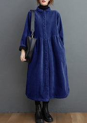 French rose red  corduroy coats Inspiration thick Cinched women coats ( Limited Stock)