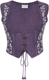 Tauriel Top Limited Edition Midnight Lavender Silver Embroidery