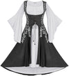 Tauriel Maxi Set Limited Edition Storm Gray Silver Embroidery