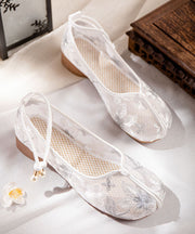 Art Splicing Hollow Out Embroideried Shoes Gold Tulle Fabric