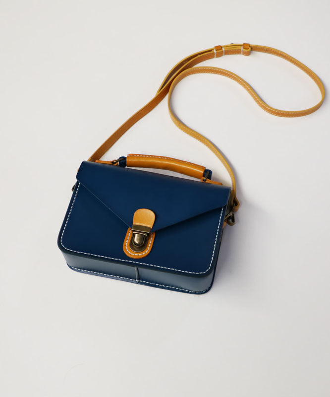 Beautiful Blue Calf Leather Women&