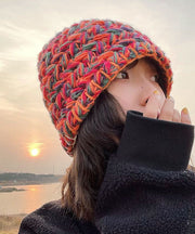 Beautiful Orange Handmade Knit Bucket Hat