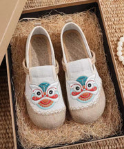 Black Comfy Bohemian Embroidery Flat Feet Shoes