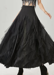 Black Silm Fit Tulle Skirts Exra Large Hem Spring