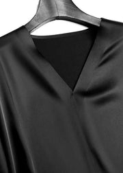 Boutique Black Silk Best T Shirts For Men Summer