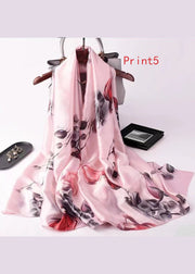 Boutique Print Soft And Comfortable Silk Scarf