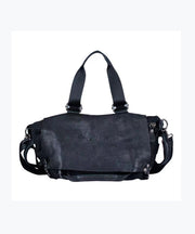 Casual Black Large Capacity Calf Leather Messenger Bag