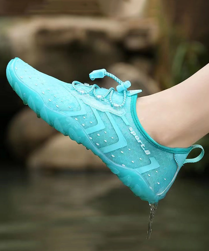 Casual Cyan Soft Breathable Mesh Sport Flats Shoes