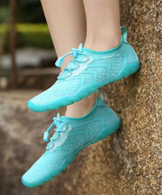 Casual Cyan Soft Breathable Mesh Sport Flats Shoes