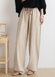 Casual gray geometry trousers women 2024 new spring and summer bloomers linen high waist carrot pants