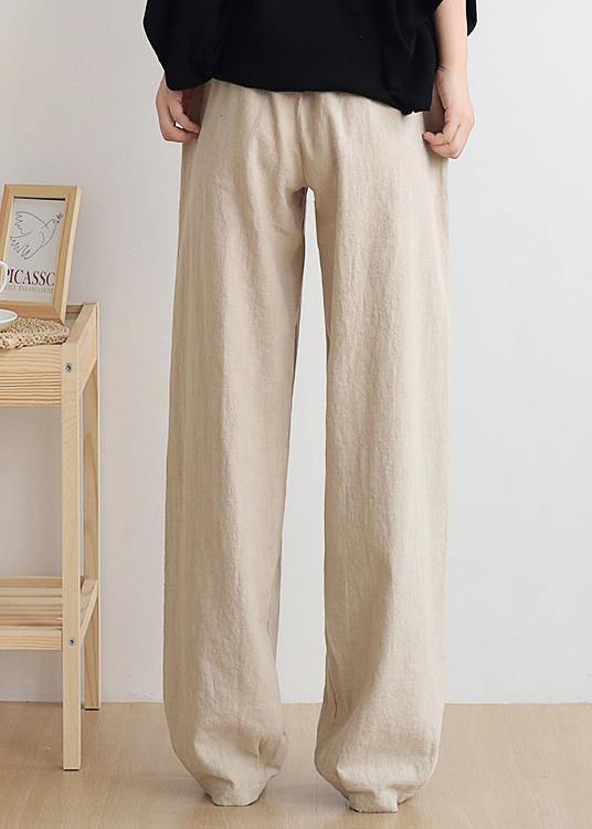 Casual white flowers trousers women 2024 new spring and summer bloomers linen high waist carrot pants