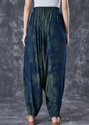 Chic Blackish Green Oversized Tie Dye Pants Summer