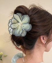 Chic Light Yellow Acrylic Tulle Floral Hairpin