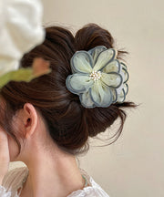 Chic Light Yellow Acrylic Tulle Floral Hairpin