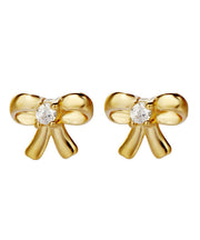 DIY Gold Silver Overgild Bow Stud Earrings