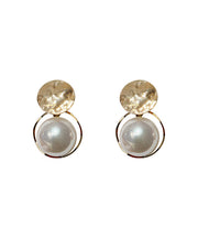 DIY Gold Sterling Silver Alloy Pearl Stud Earrings