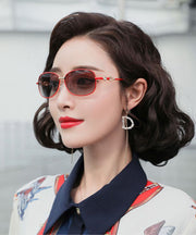 Elegant Red Anti UV Polarized Small Face Sunglasses