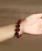 Fashion Red Rose Angelica Polymorpha Maxim Bangle