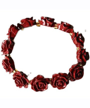 Fashion Red Rose Angelica Polymorpha Maxim Bangle