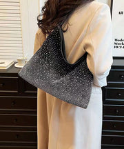 Fashionable Green Zircon Large Capacity Shoulder Bag