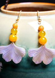 Fine Agate Sector Shell Acrylic Drop Earrings 2024 new style