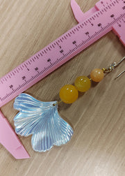 Fine Agate Sector Shell Acrylic Drop Earrings 2024 new style