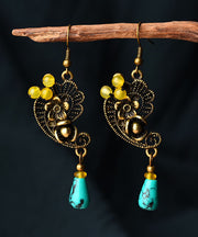 Fine Colorblock Turquoise Fine Copper Women's Drop Earrings