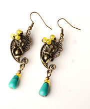 Fine Colorblock Turquoise Fine Copper Women's Drop Earrings