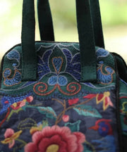 Handmade Original Embroidered Cotton Tote Handbag