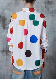 Italian Multicolour Print Cotton Shirt Tops Summer