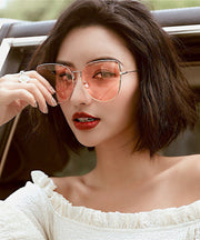 Large Frame Trendy Cat Eye Sunglasses 2024 New Model