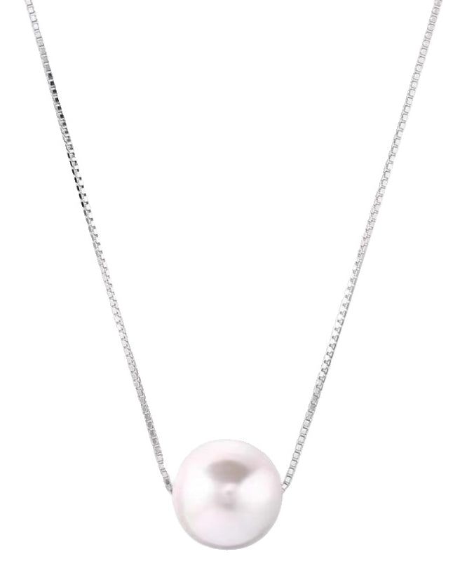 Modern Gold Sterling Silver Overgild Pearl Necklace