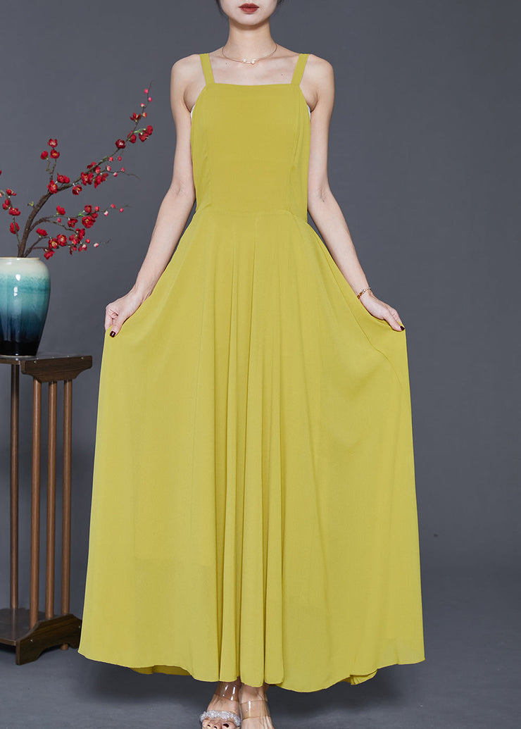 Modern Grass Green Asymmetrical Chiffon Two Piece Suit Set Spring