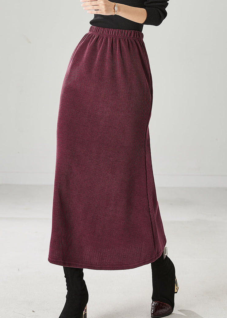 Modern Mulberry Silm Fit Corduroy Skirts Spring