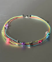 Modern Multicolour Alloy Acrylic Necklace