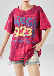 Modern Rose Oversized Tie Dye Cotton Tanks Summer