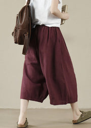 Mulberry High Waist Linen Wide Leg Pants Summer