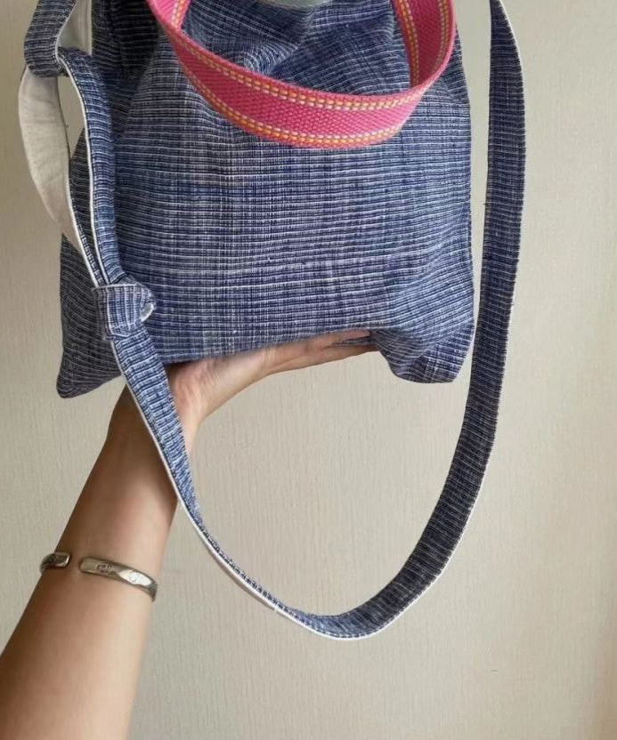 New Casual Blue Versatile Canvas Satchel Bag Handbag