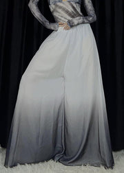 New Gradient Color Elastic Waist Cotton Dance Wide Leg Pants Spring