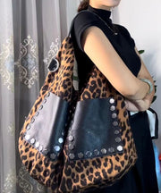 New Leopard Large Capacity Pockets Satchel Bag Handbag