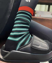 New Striped Sporty Street Girl Mid Calf Socks