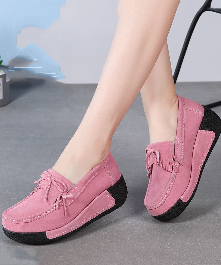 Pink High Wedge Heels Shoes Wedge Fitted High Wedge Heels Shoes