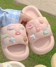 Platform White Soft Comfortable Cartoon Slippers Shoes