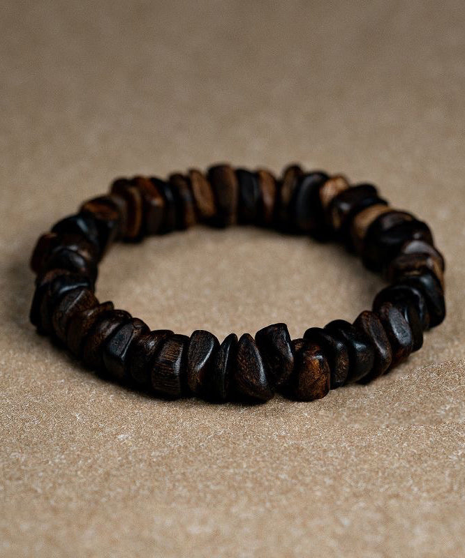 Retro Brown Sandalwood Buddha Beads Bracelet