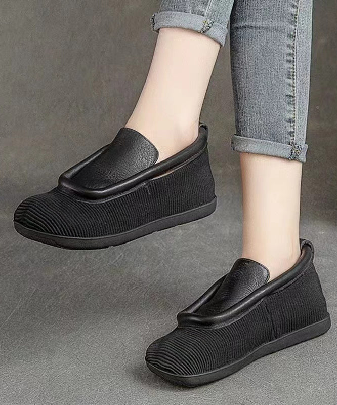 Retro Casual Versatile And Comfortable Cowhide Flat Shoes