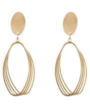 Style Gold Sterling Silver Overgild Oval Drop Earrings